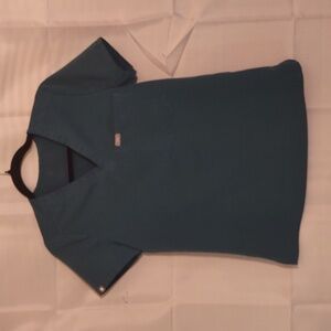 Figs Catarina One-Pocket Scrub Top - Caribbean